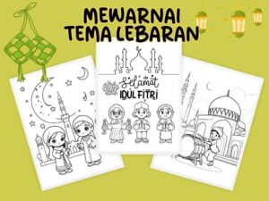 Gambar Mewarnai Idul Fitri – Seru dan Gratis!