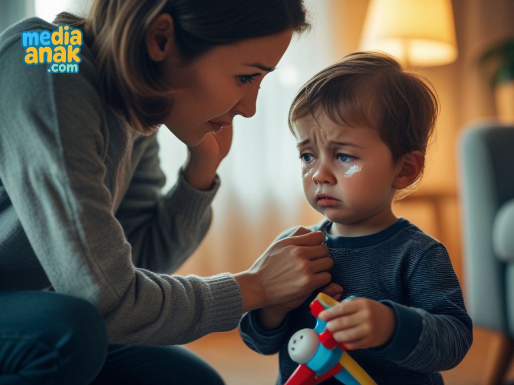 Dengarkan dan Validasi Perasaannya dalam rangka menangani anak mudah menangis