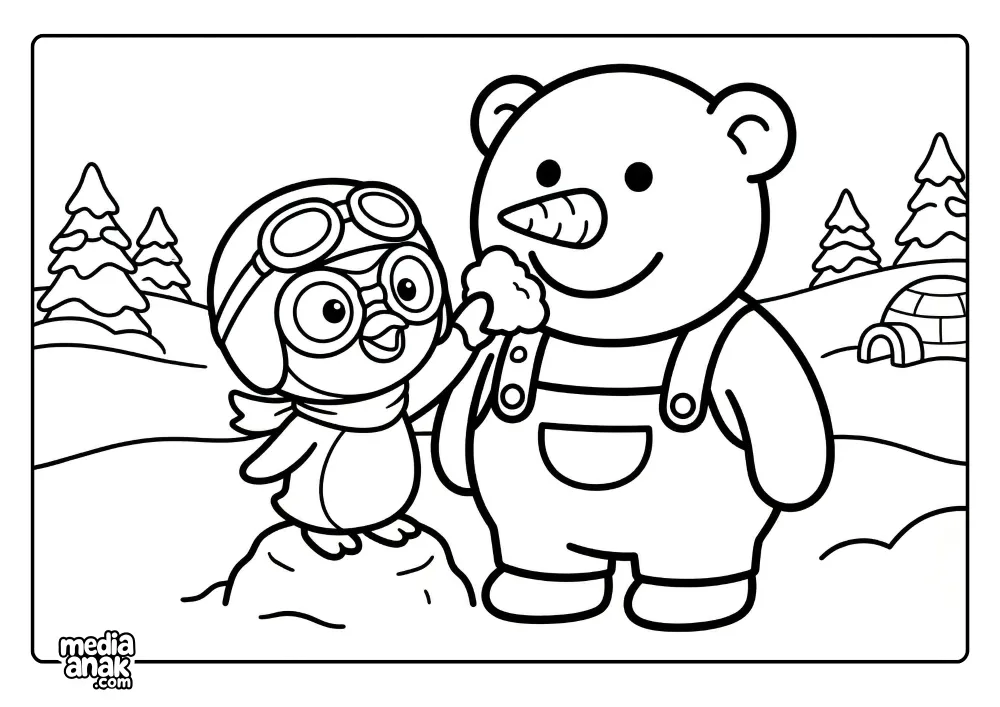 Boneka Beruang Salju