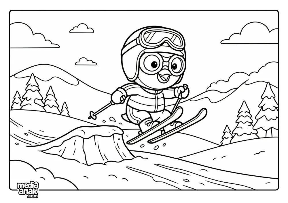 Pororo Beraksi Ski