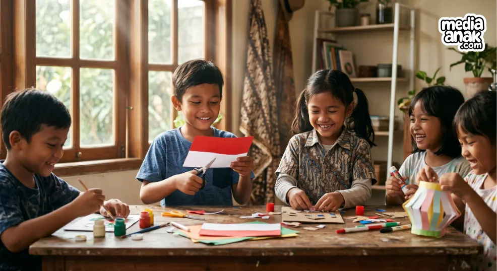 aktifitas seru mengenalkan semangat sumpah pemuda pada anak dini