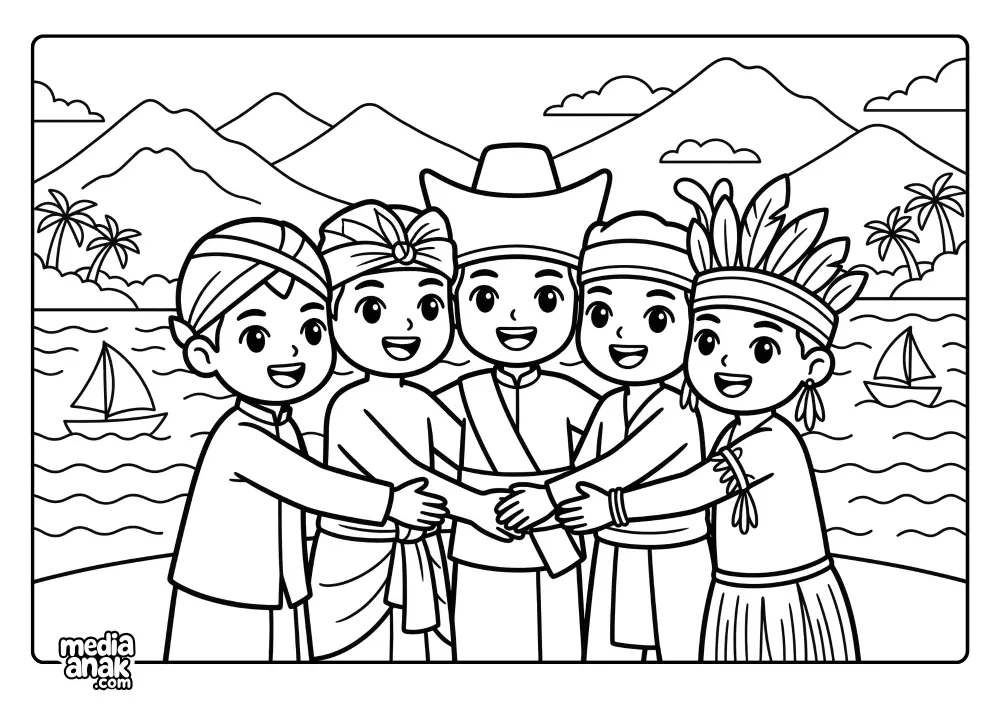 Persahabatan Pakaian Adat