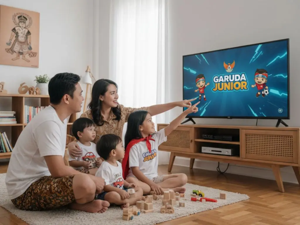 menonton acara kesukaan sikecil untuk menentukan tema ulang tahun anak yang sesuai