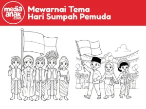 mewarnai tema hari sumpah pemuda
