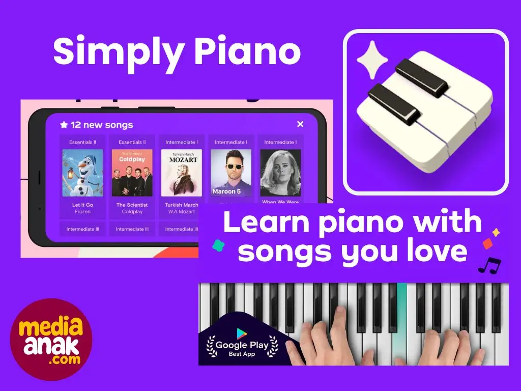 simply piano pembelajaran musik interaktif