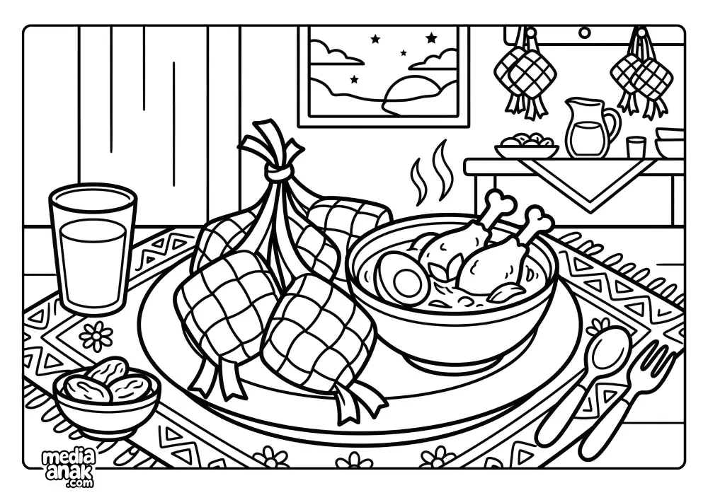 Ketupat Opor Berbuka