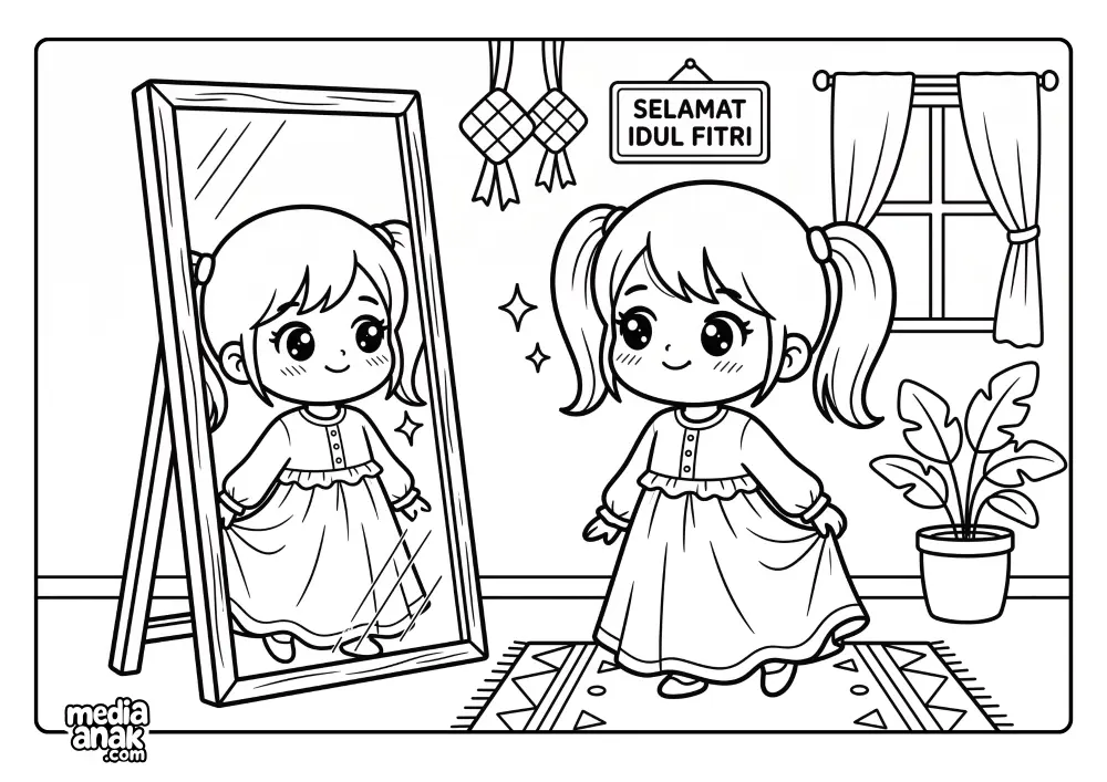 Tersipu Cantik Di Cermin