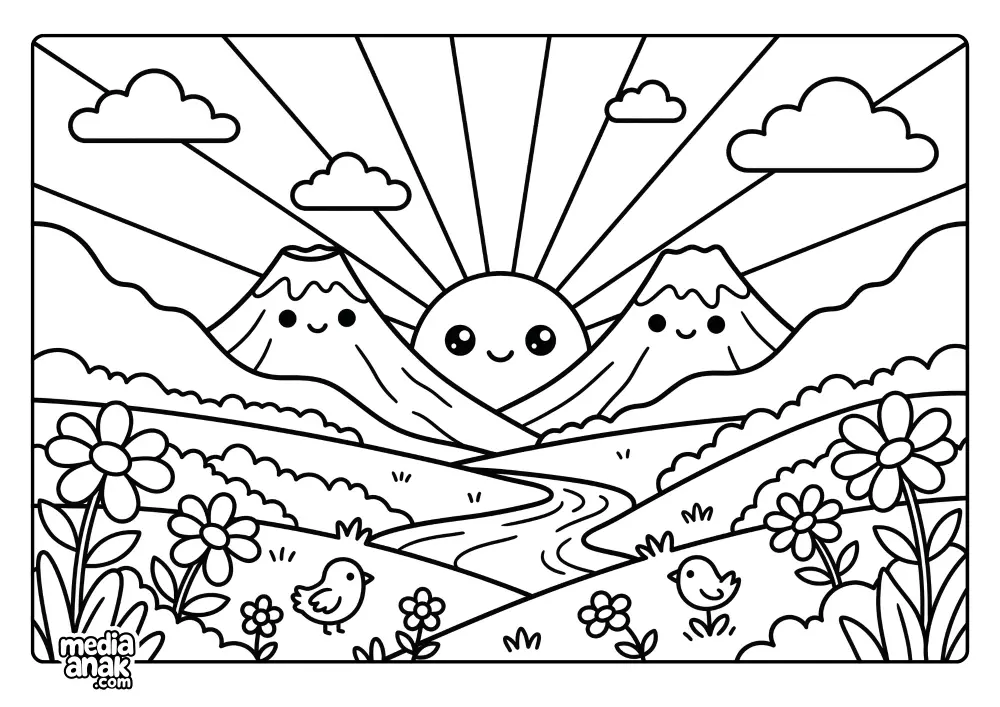 Petualangan Matahari Dan Gunung Yang Periang