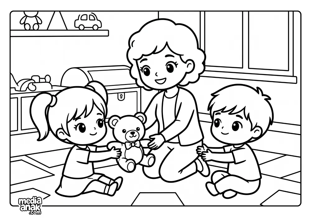 Indahnya Berbagi Mainan