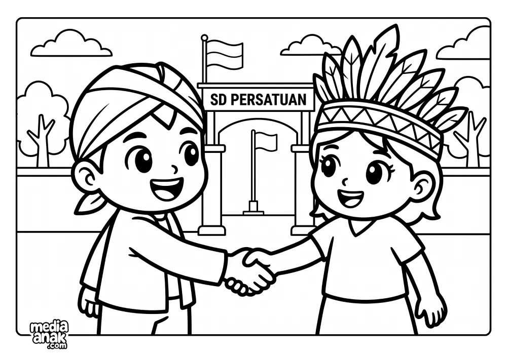 Persahabatan Bhinneka Di Gerbang Sekolah